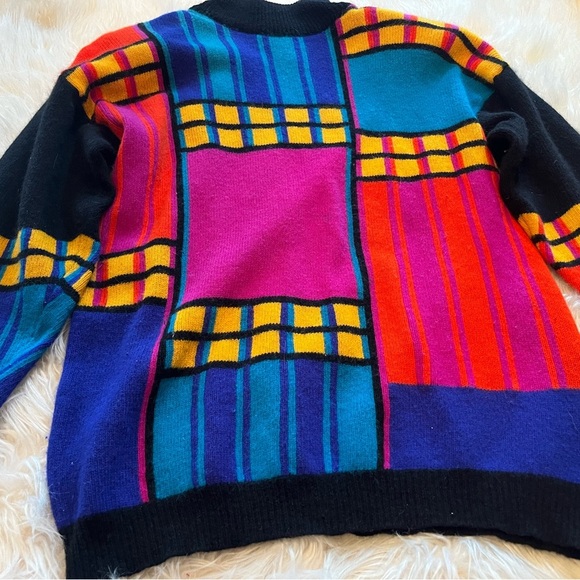 IB Diffusion Sport Women's Multicolor Block Art Sweater Size M - Picture 4 of 7